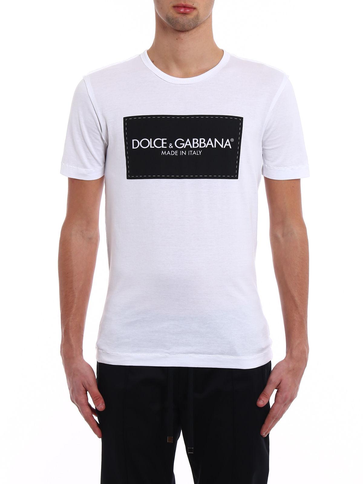 Dolce And Gabbana Dandg Made In Italy Print T Shirt In White For Men Lyst 