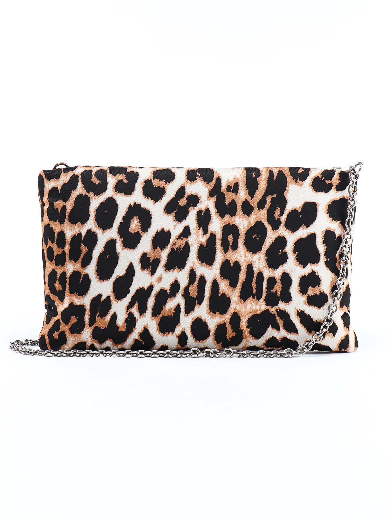 prada leopard clutch