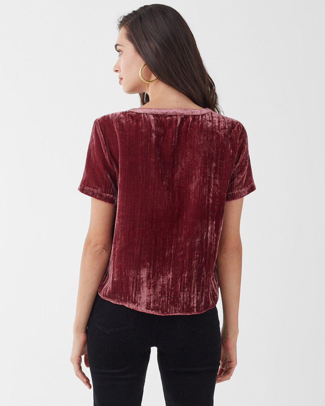 splendid moonstone velvet shirt
