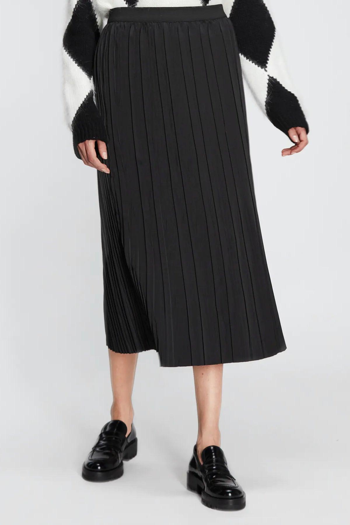 Roberto Collina Plissé Skirt in Black | Lyst