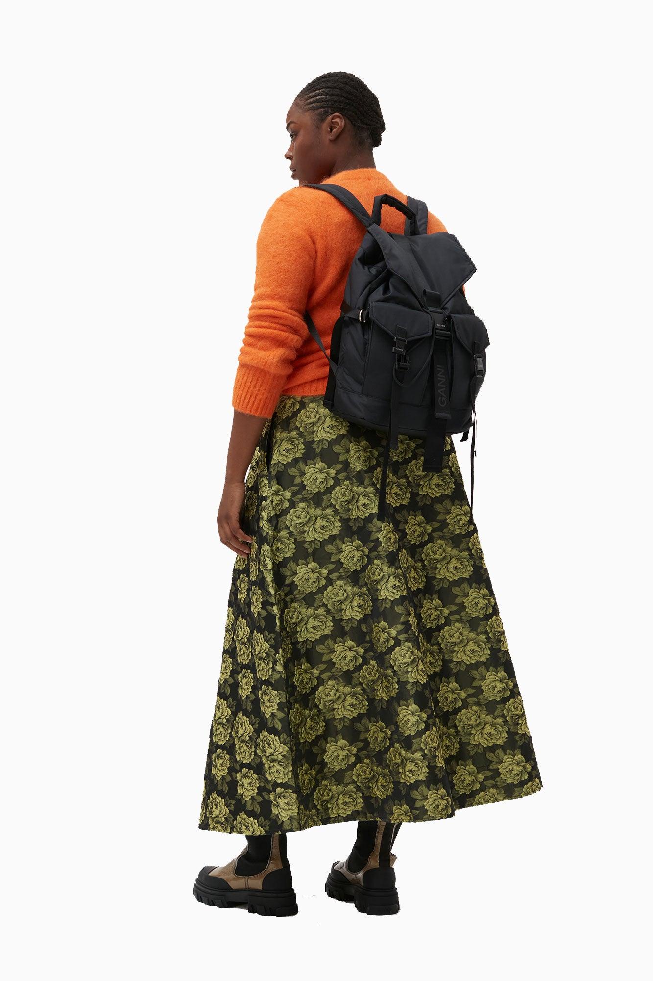 Ganni Black Tech Backpack | Lyst