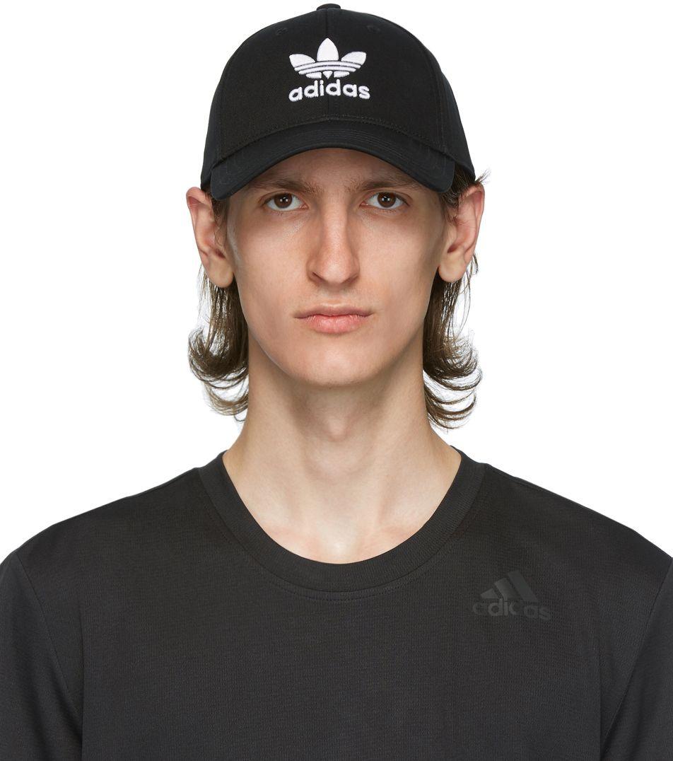 Adidas black hotsell trefoil hat