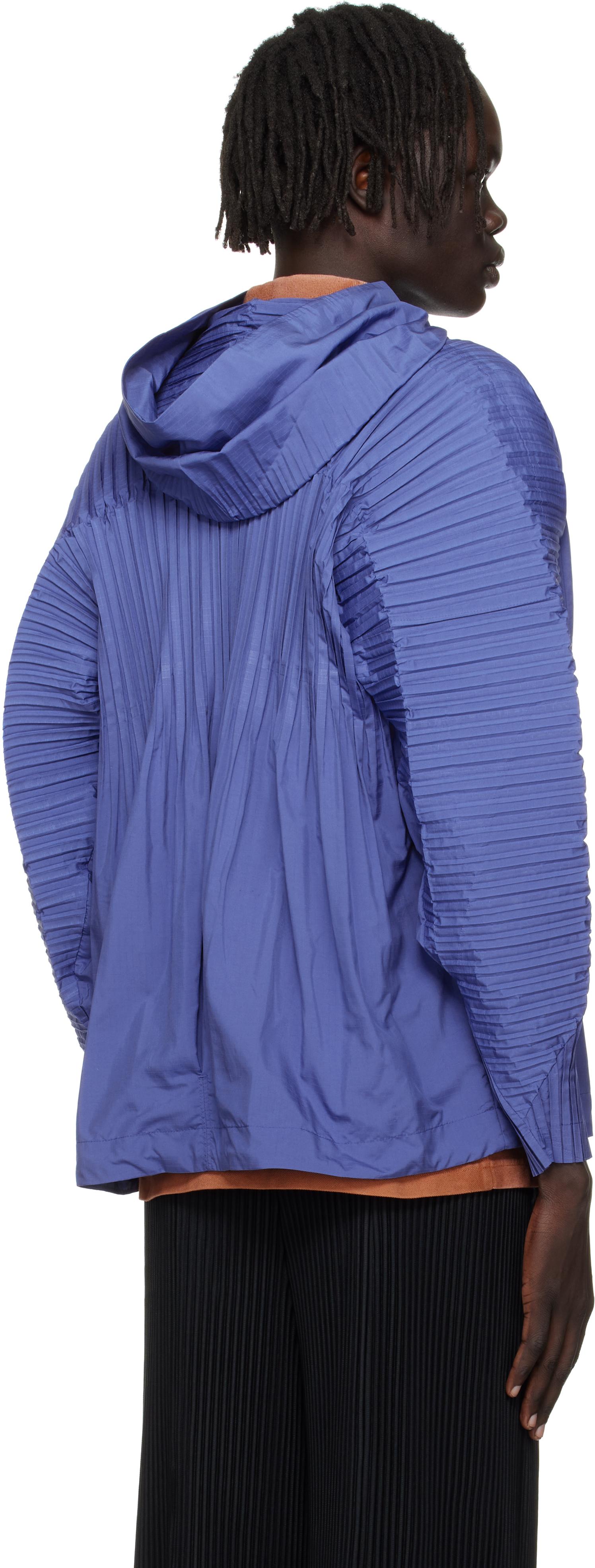Homme Plissé Issey Miyake Cascade Jacket in Blue for Men | Lyst