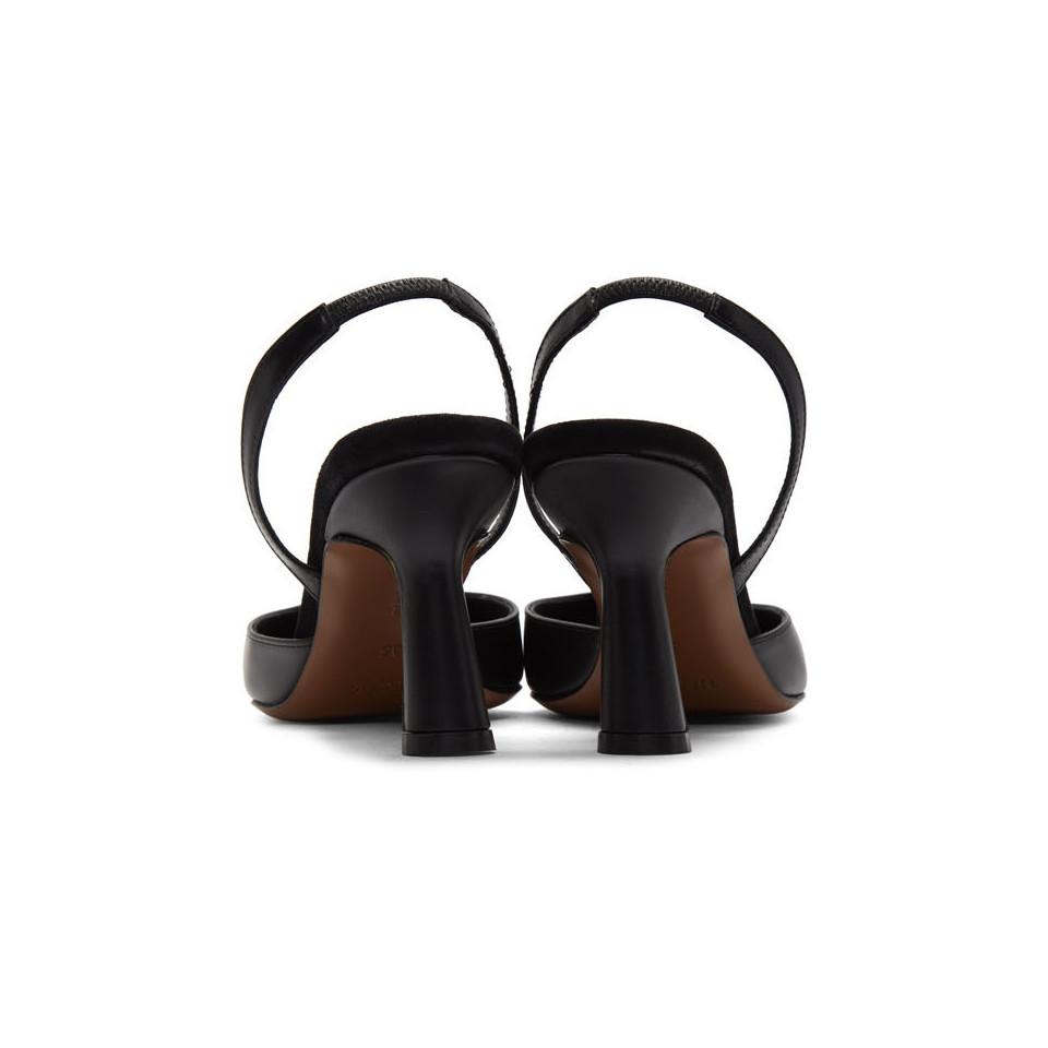Neous Dracu Grosgrain Slingback Pumps in Black | Lyst
