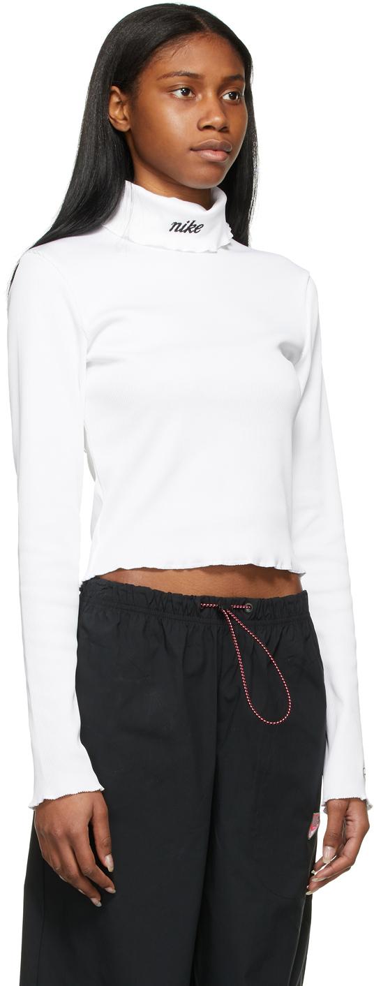 white nike turtle neck