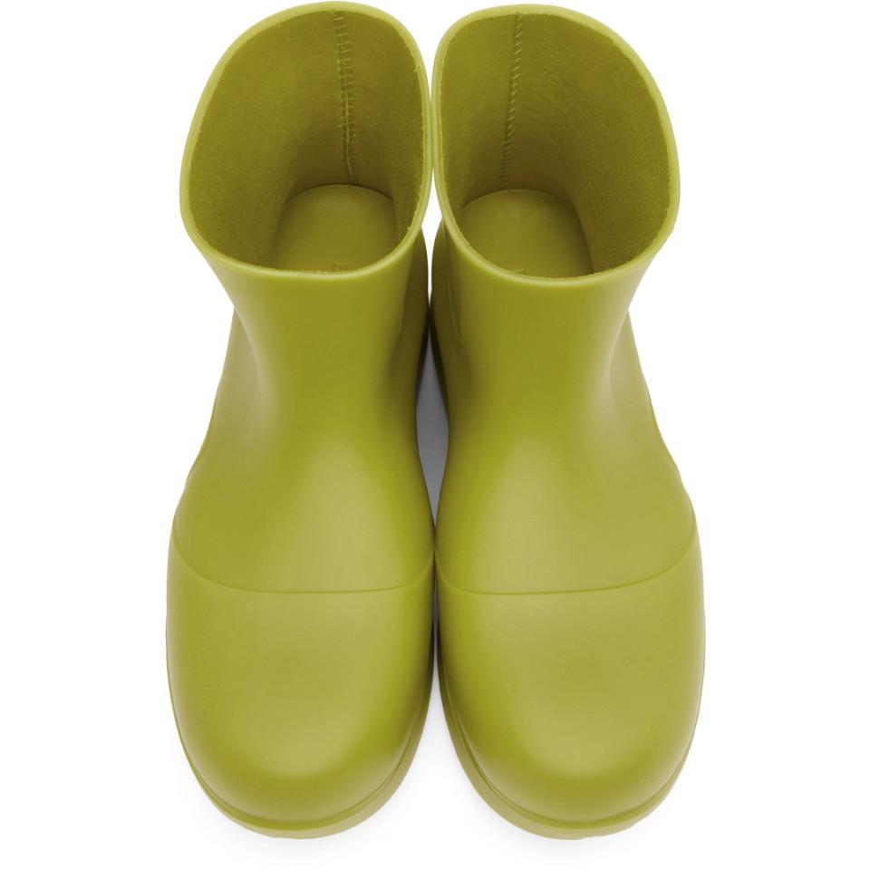 bottega boots green bottom
