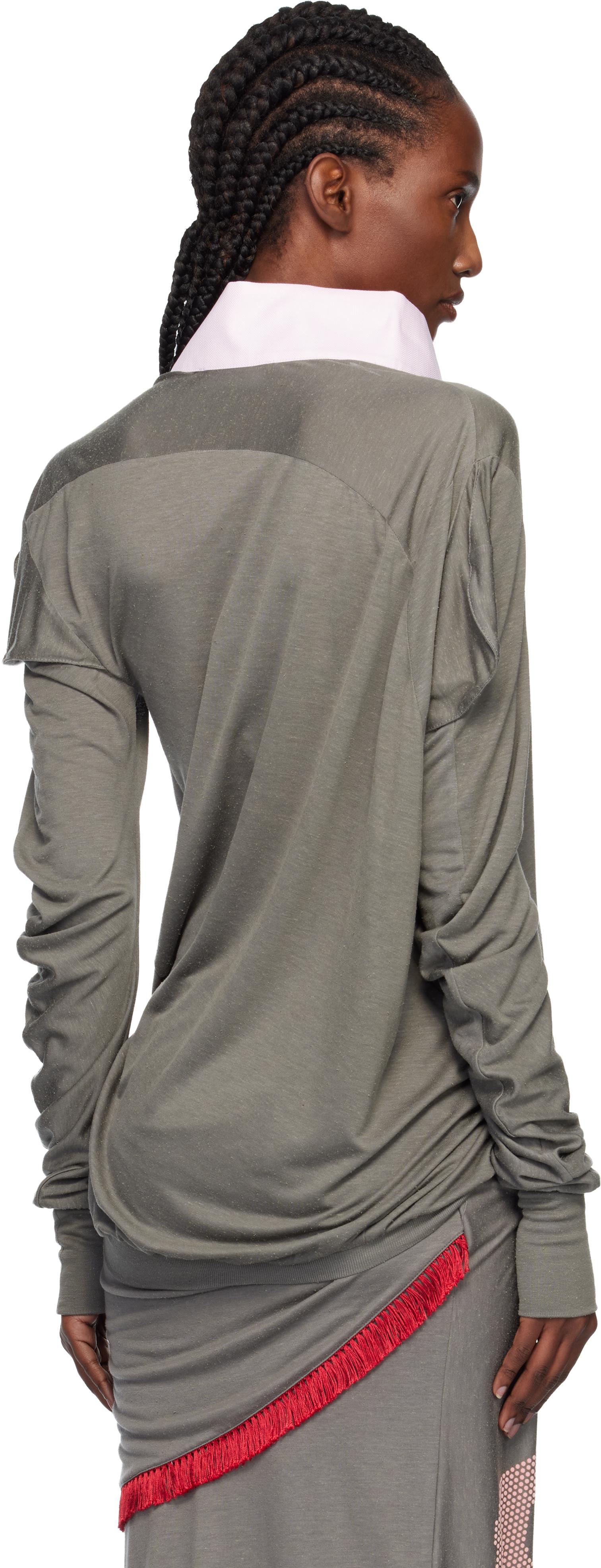 Kiko Kostadinov Howe Jersey Top in Black | Lyst
