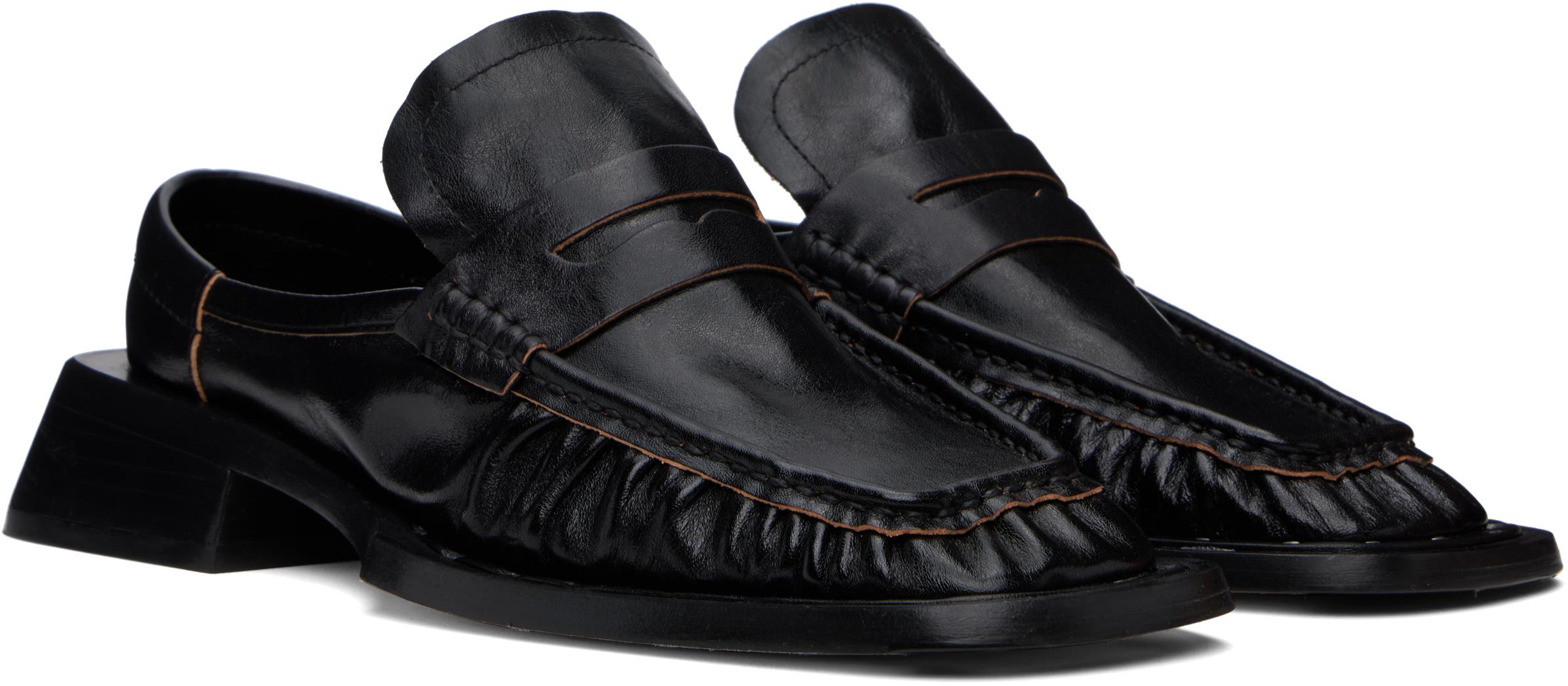 【関税込み】Miista ブラック Isla ローファー Miista 30mm Isla Loafers | Black | FARFETCH