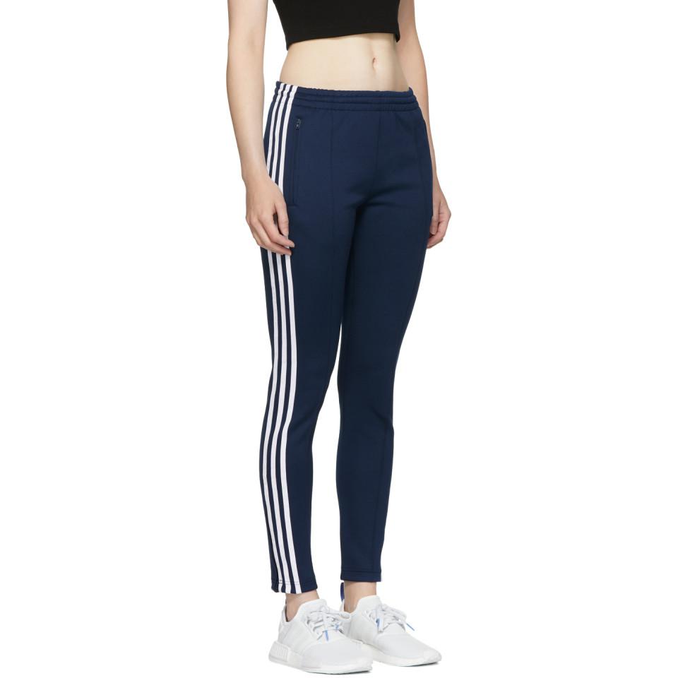 adidas Originals Cotton Navy Sst Track Pants in Blue - Lyst