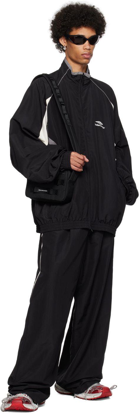Balenciaga Paneled Track Jacket in Black for Men | Lyst Balenciaga Paneled Track Jacket in Black for Men | Lyst