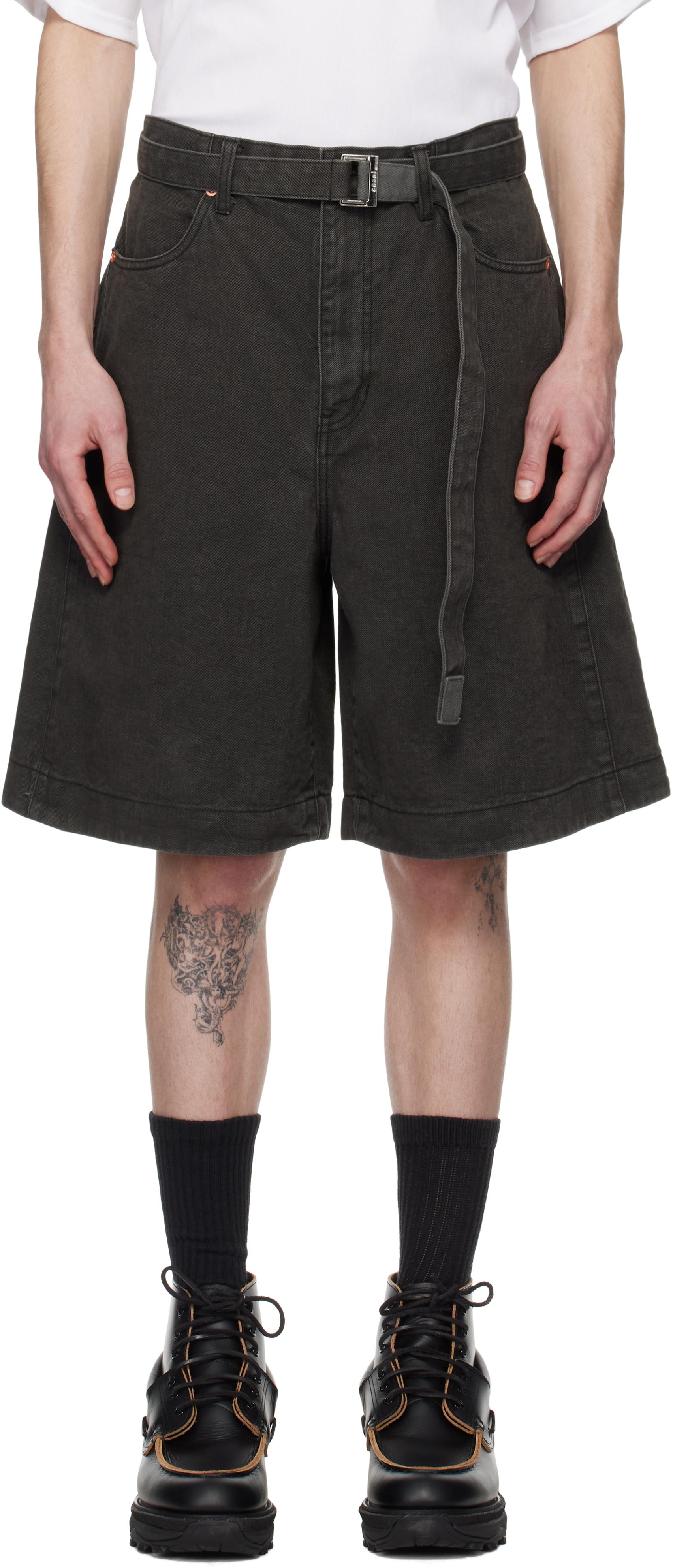 sacai-301-GRAY-Belted-Denim- sacai-301-GRAY-Belted-Denim-