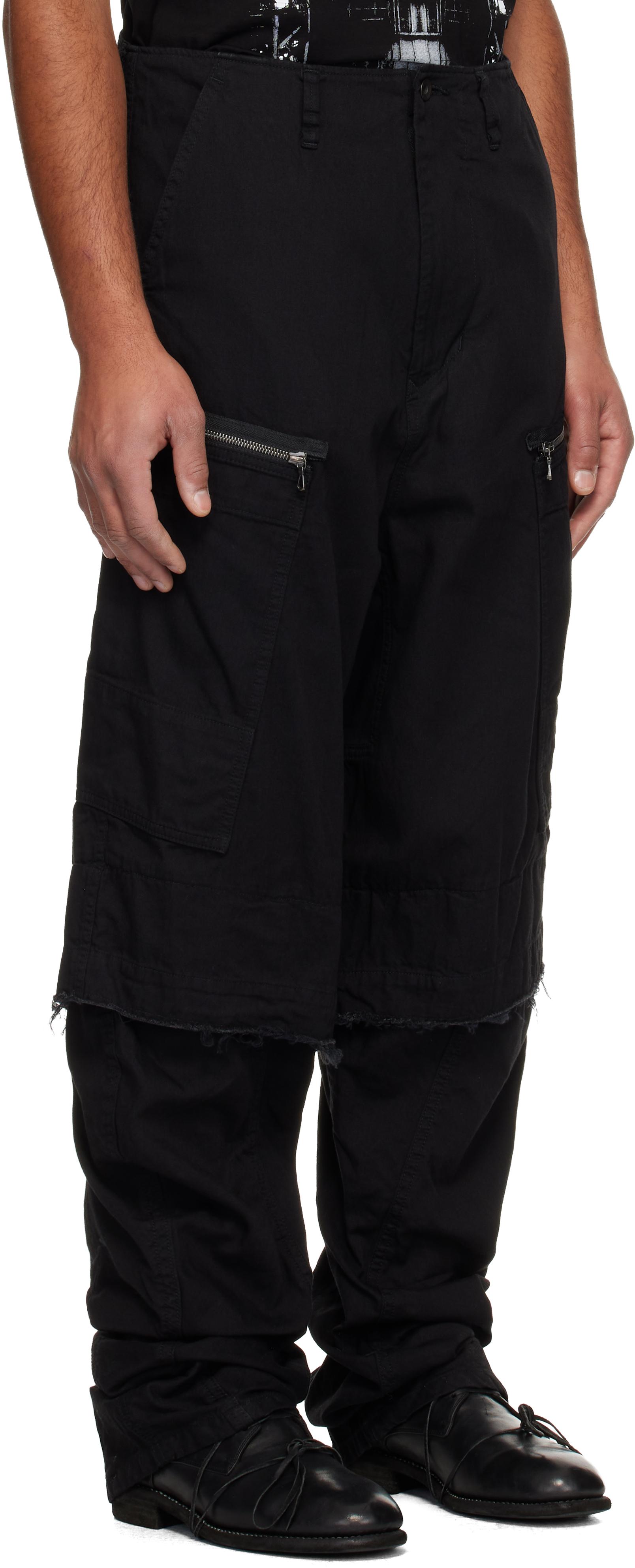 Julius Rust Graft Cargo Pants in Black for Men | Lyst