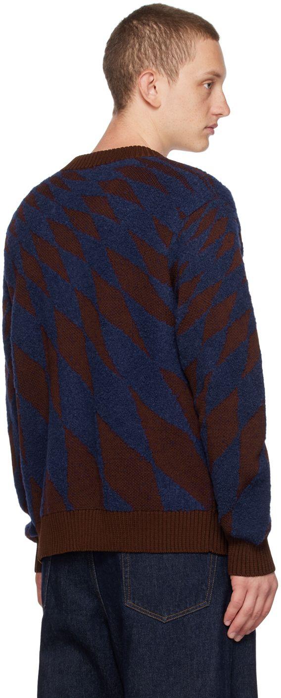 Corridor NYC Brown Compass Cardigan in Blue for Men | Lyst
