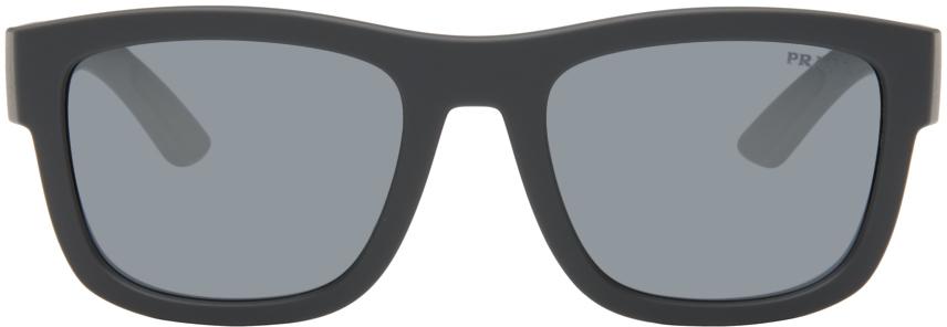 Prada メンズ ブラック Linea Rossaコレクション グレー Active  