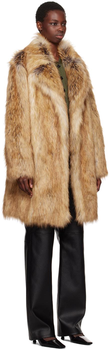 RECTO. 70S Orchid Faux-Fur Coat in Black | Lyst