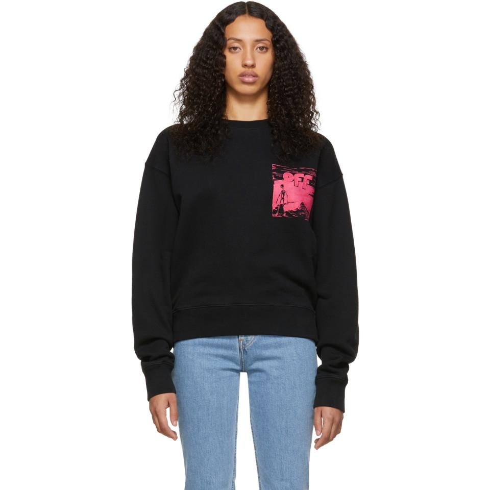 off white black crewneck