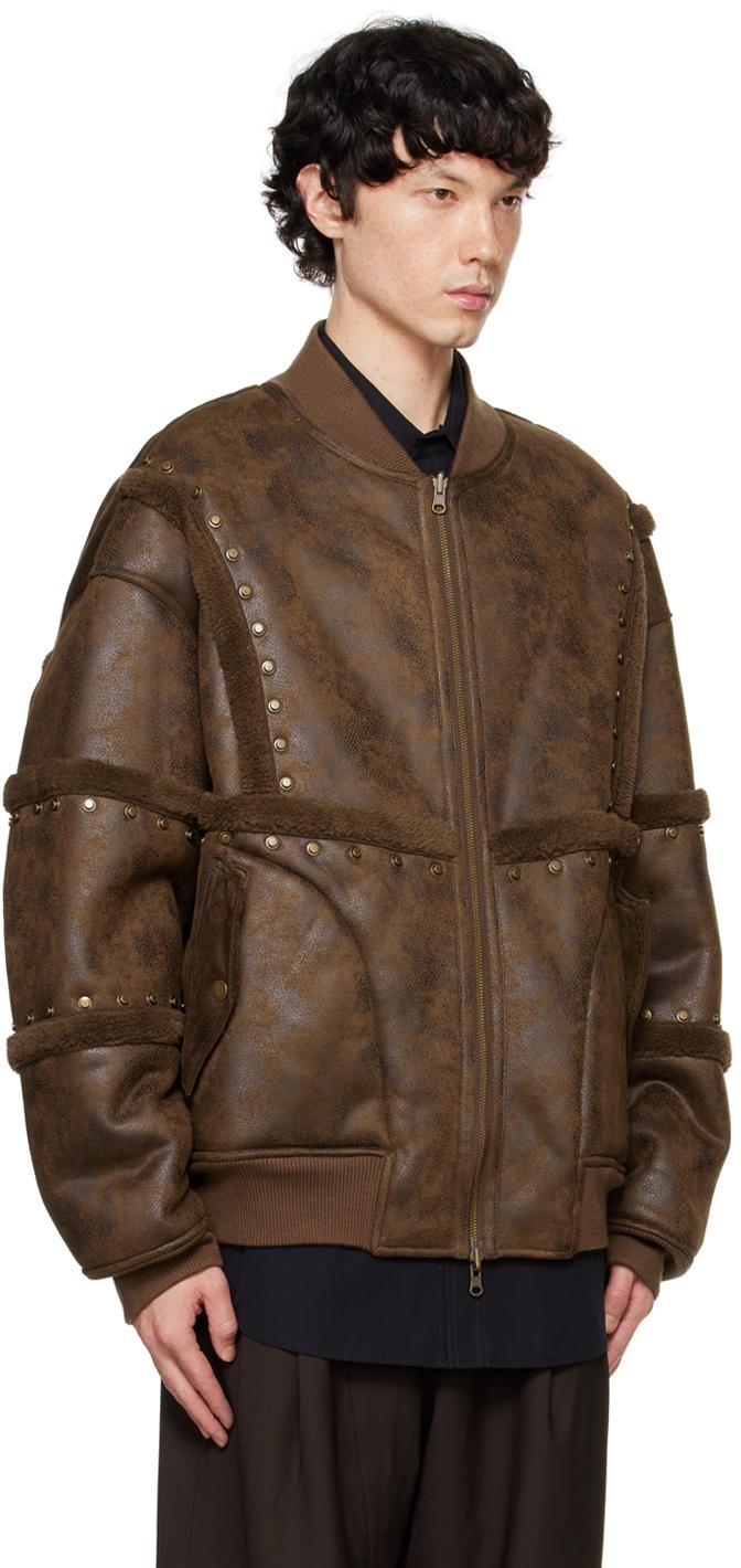 FenG CHen WANG レザードッキングジャケット FENG CHEN WANG FAUX LEATHER JACKET – 082plus