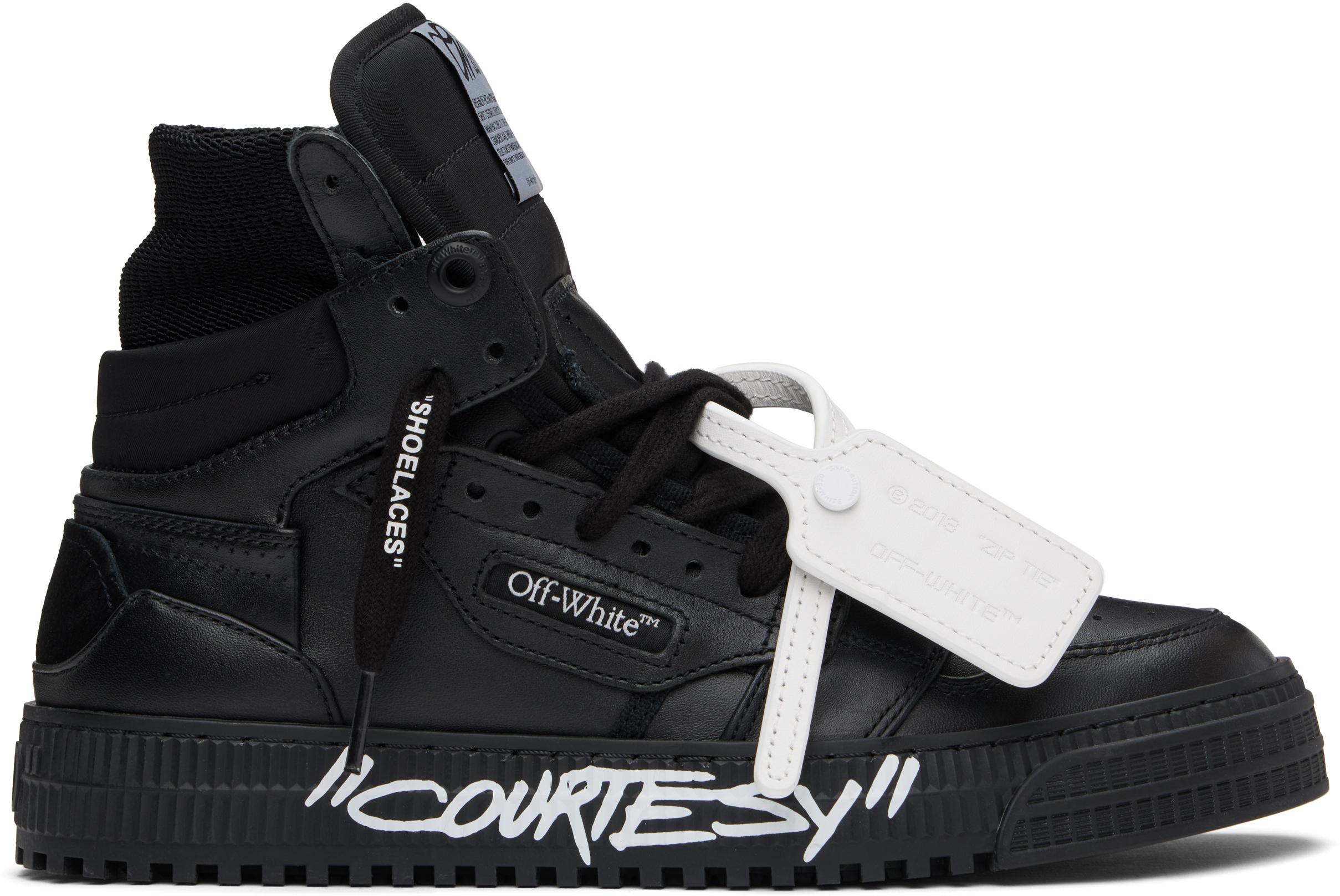 black off white high tops