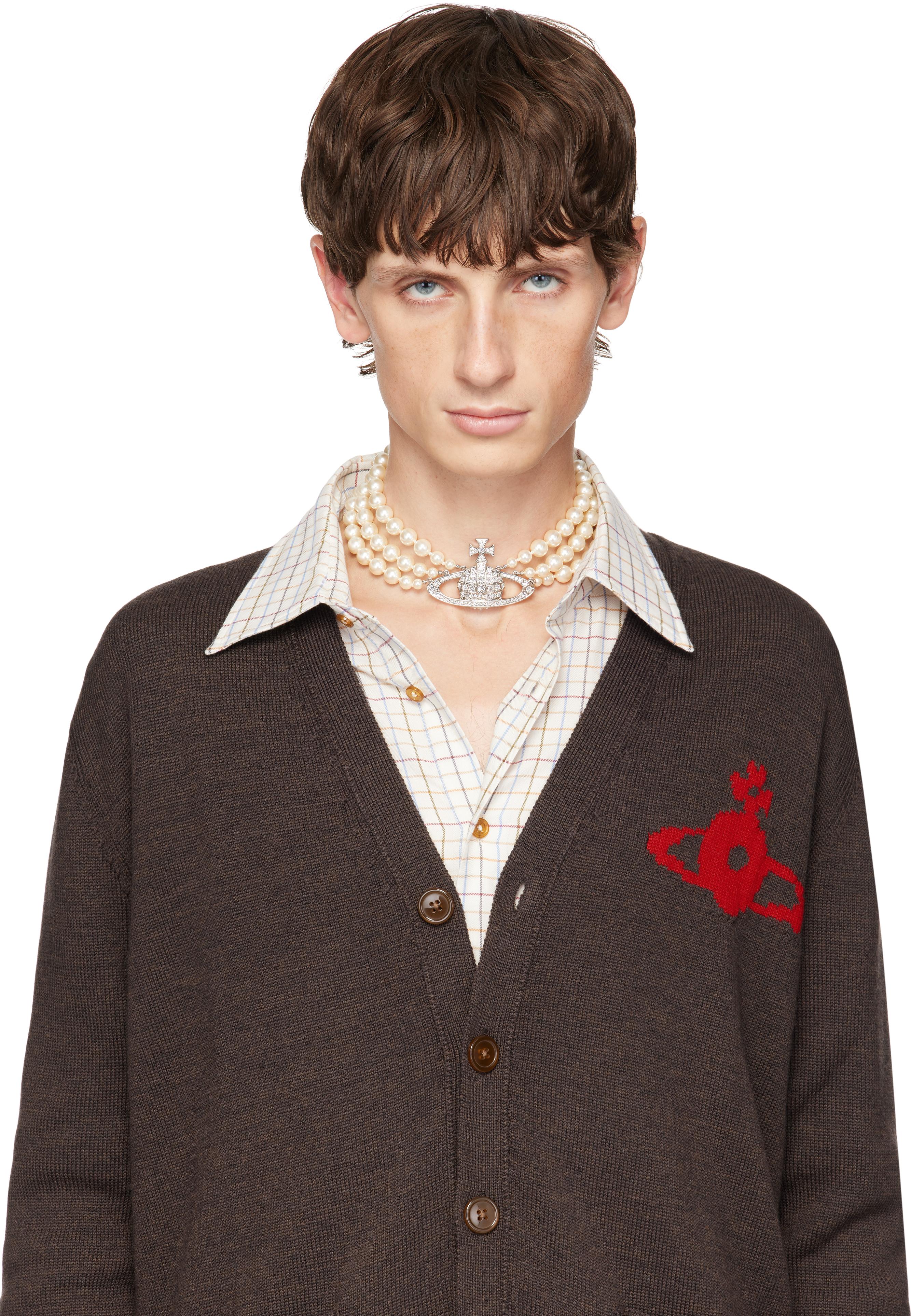 Vivienne Westwood】THREE ROW PEARL BAS RELIEF チョーカー