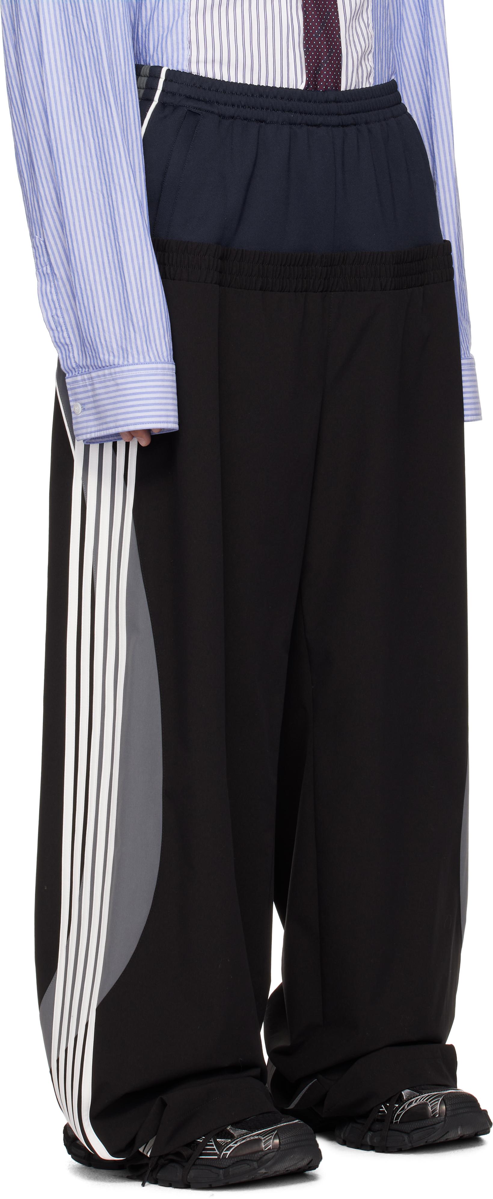 メンズ Balenciaga ブラック Cut-Up トラックパンツ ブラック | Lyst