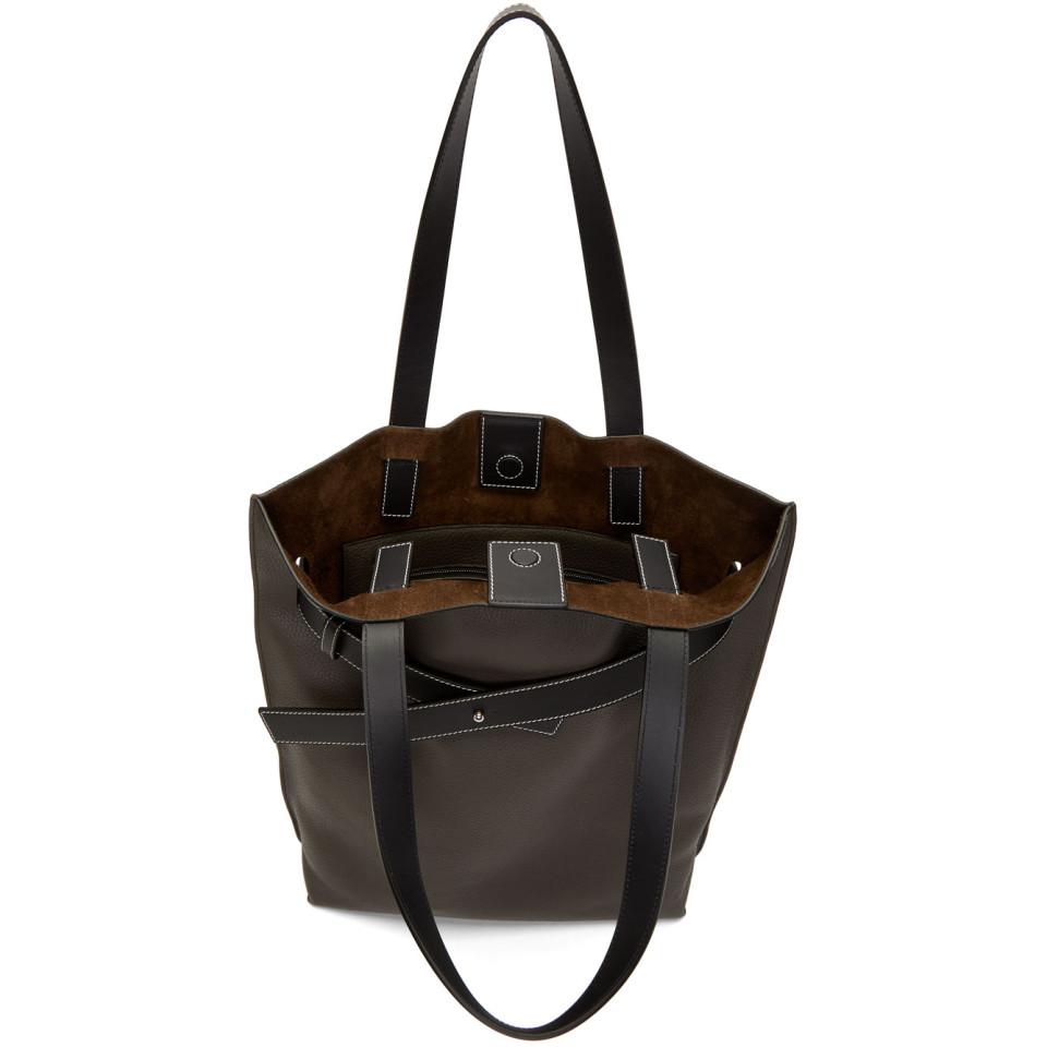 loewe strap vertical tote bag