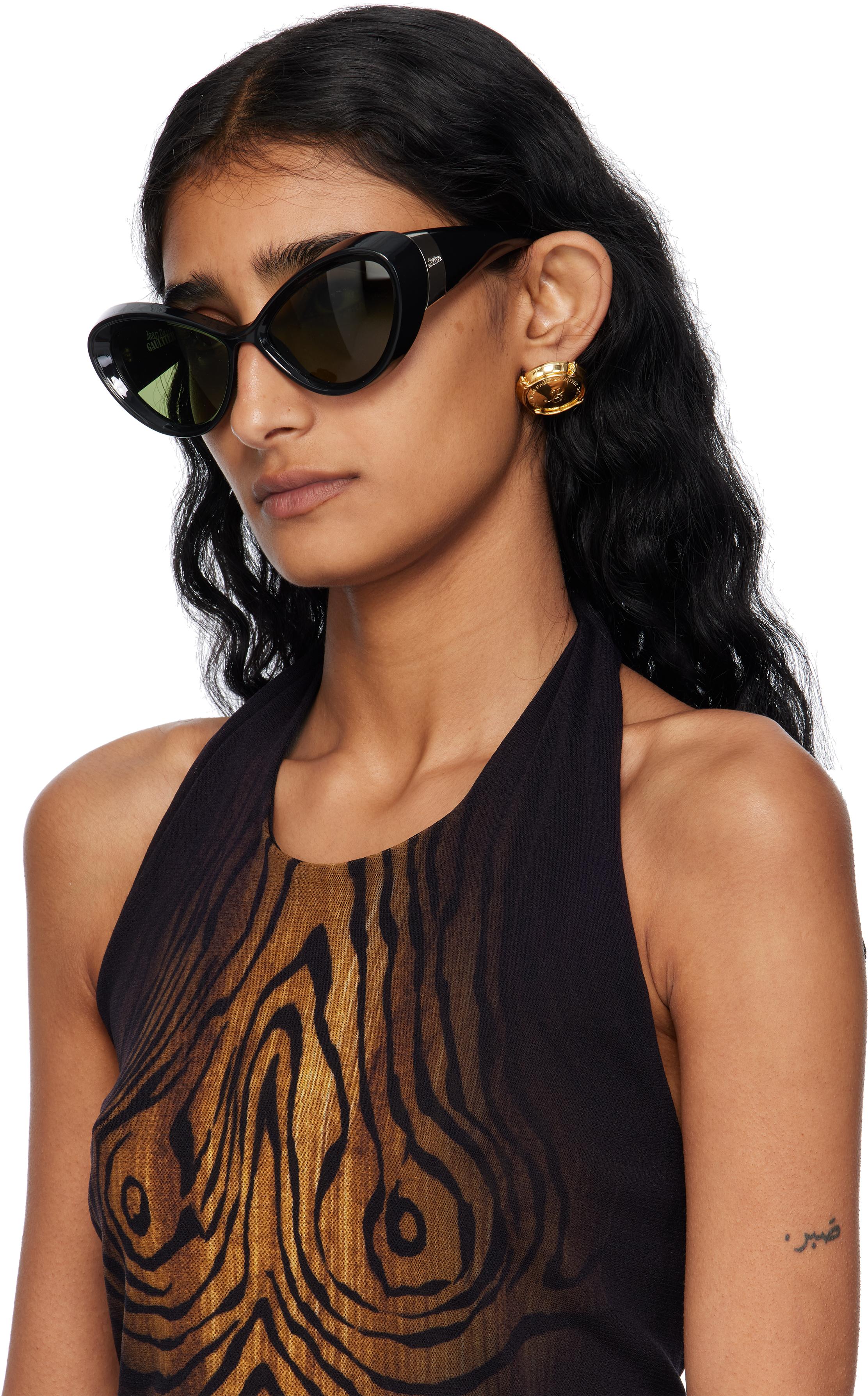 サングラス JEAN PAUL GAULTIER Woman Sunglasses Black Sourcil C00 black Jean Paul Gaultier Outlet: Sunglasses woman - Black | Jean