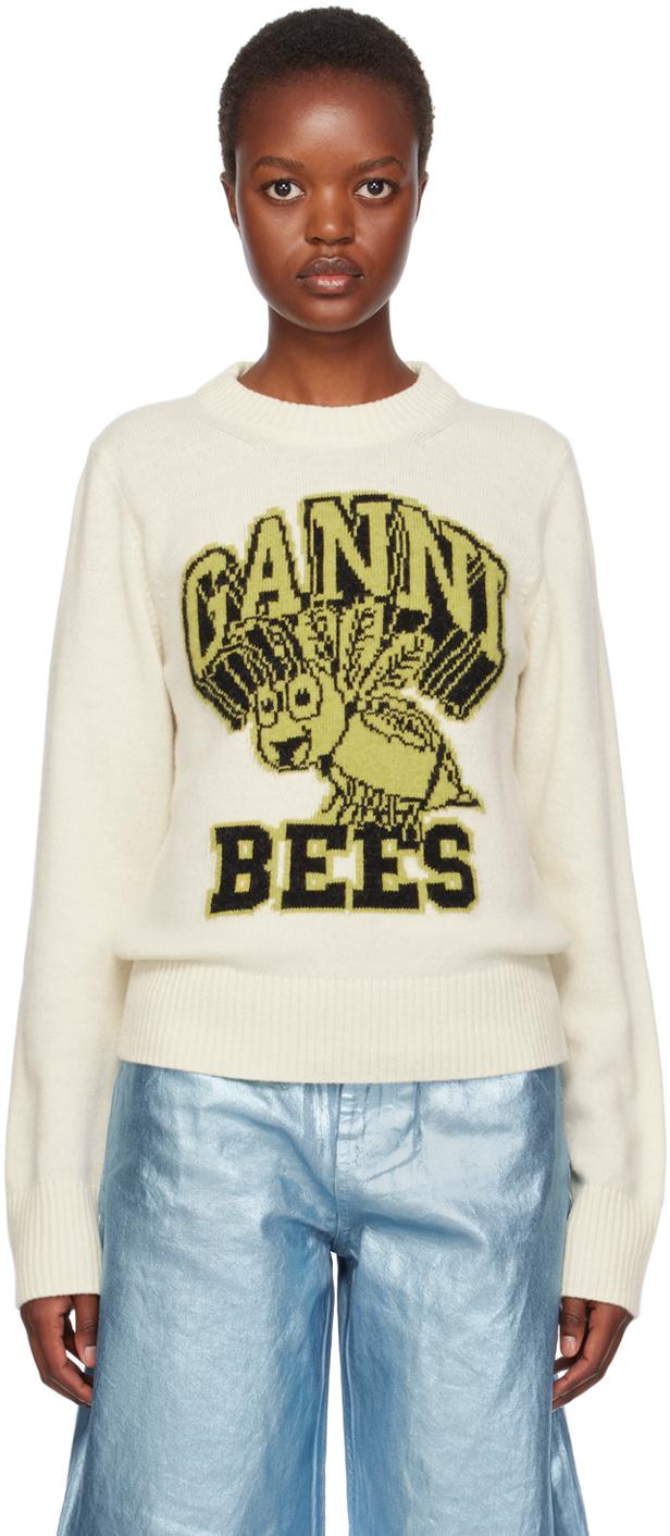 Ganni shop white sweater