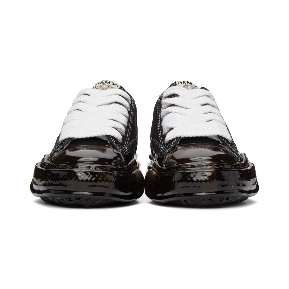 Miharayasuhiro Black Original Sole Dip Sneakers for Men | Lyst