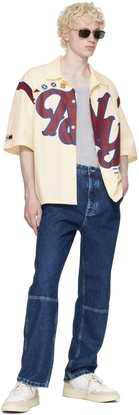 Tommy Jeans Beige College 'NY' Shirt