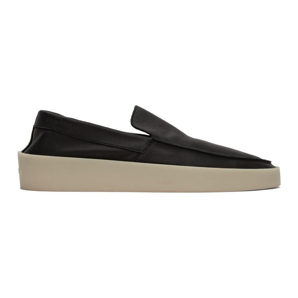 Fear Of God Black Leather Loafers for Men | Lyst