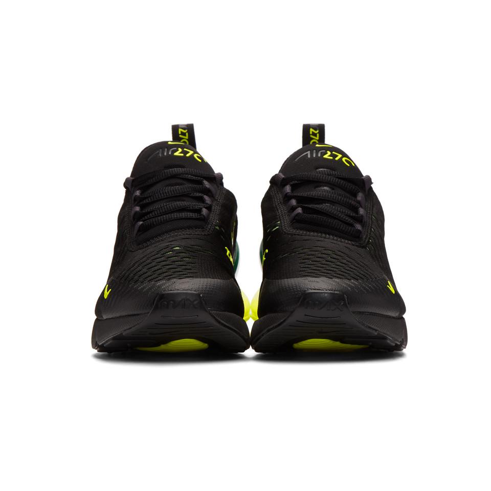 Nike Rubber Black And Green Air Max 270 Sneakers For Men Lyst Nike Rubber Black And Green Air Max 270 Sneakers For Men Lyst
