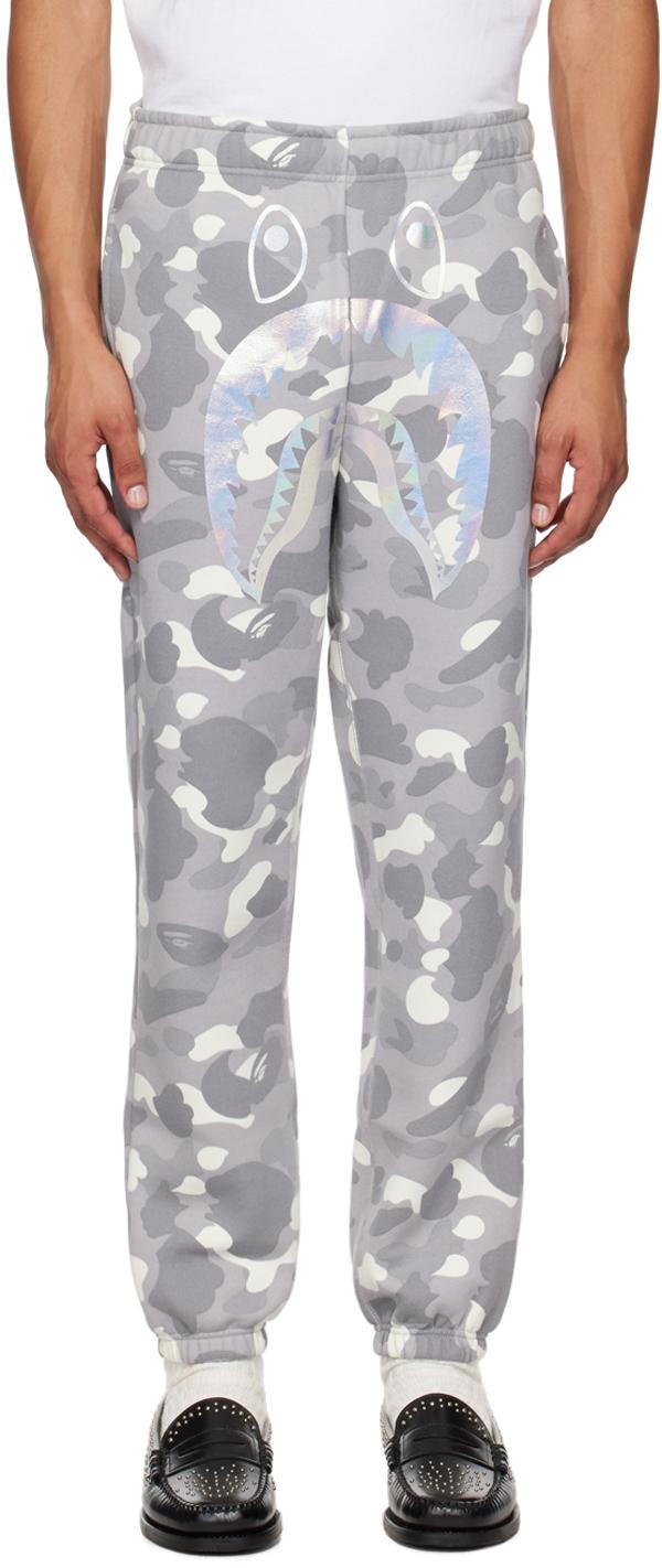 Bape grey sweatpants deals