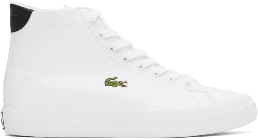 Lacoste White Gripshot Mid Sneakers for Men | Lyst Canada