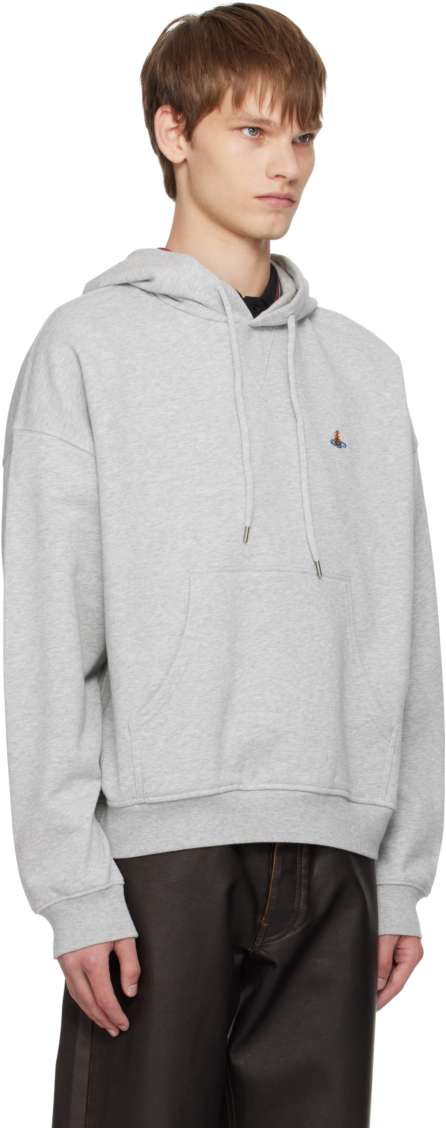 トップス Vivienne Westwood Big Print Sweat Gray M Gray Sander Sweatshirt by Vivienne Westwood on Sale