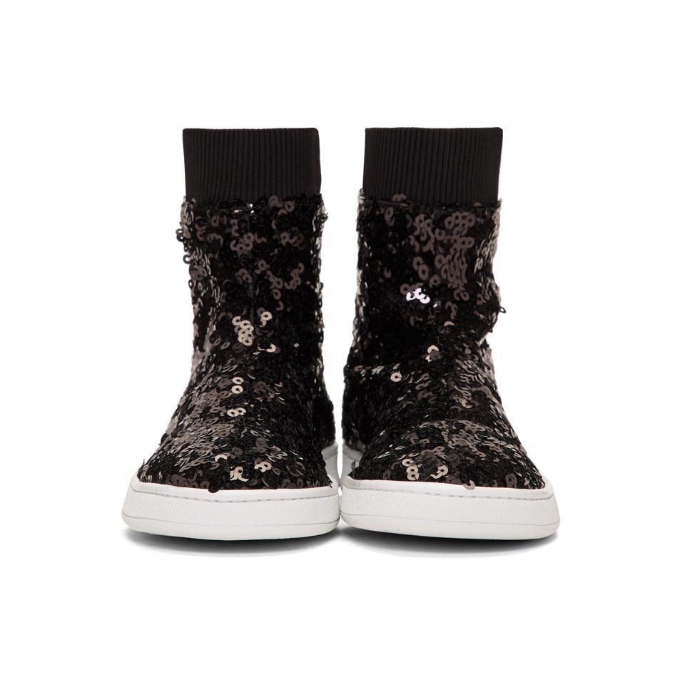 basket chaussette paillette