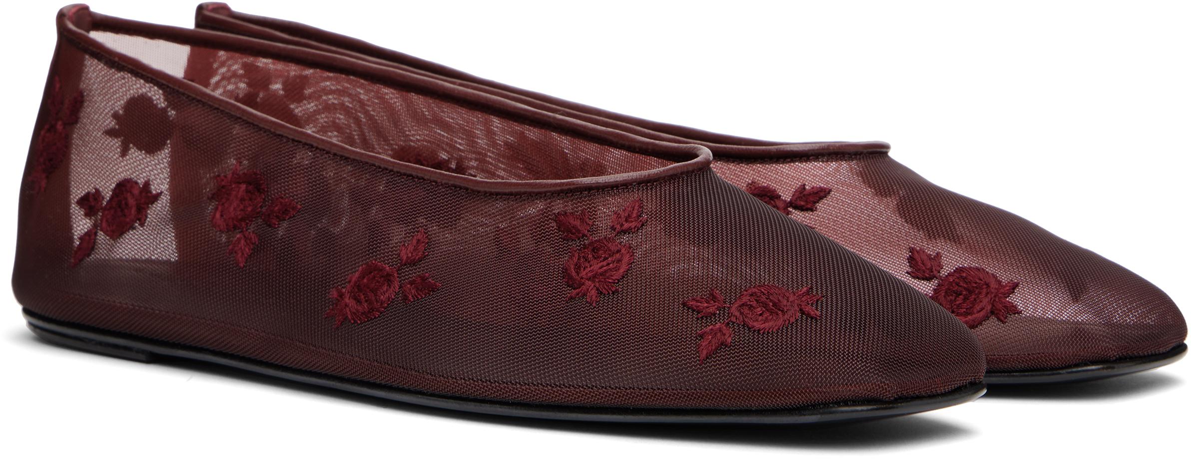 【Magda Butrym】 Embellishedレザーバレエフラット レディース Magda Butrym バレエフラット & バレエシューズ