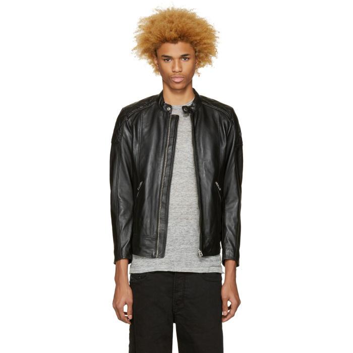 diesel l marton leather jacket