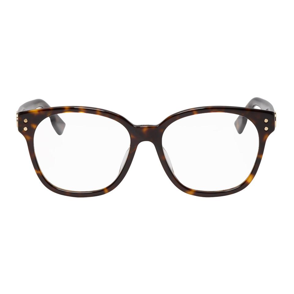 Dior Tortoiseshell Cd1f Glasses in 