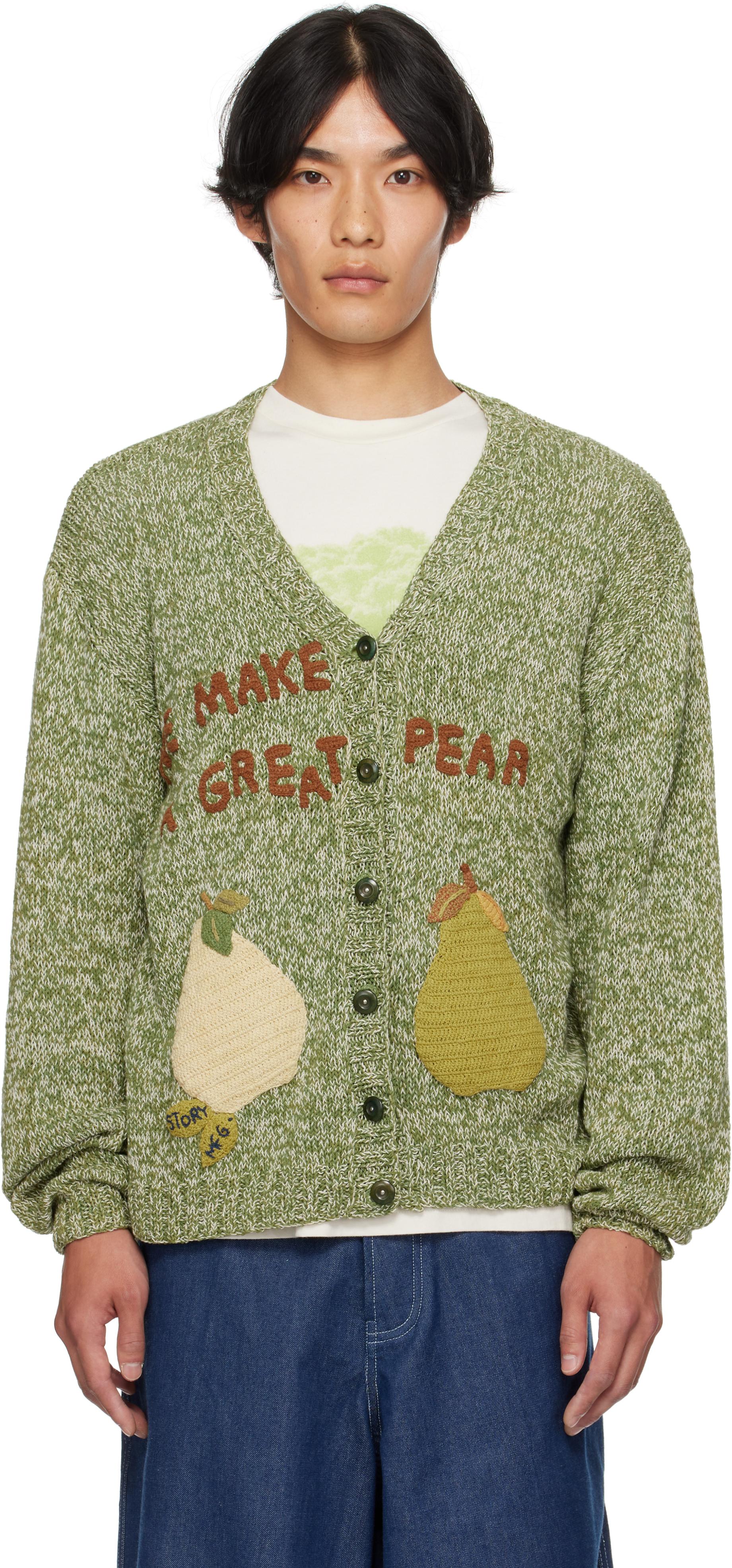 STORY mfg. Twinsun Knit Cardigan in Green for Men | Lyst UK