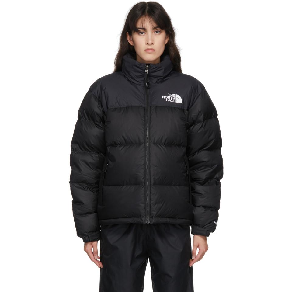 The North Face Synthetic Panel Padded Jacket in Black - Lyst