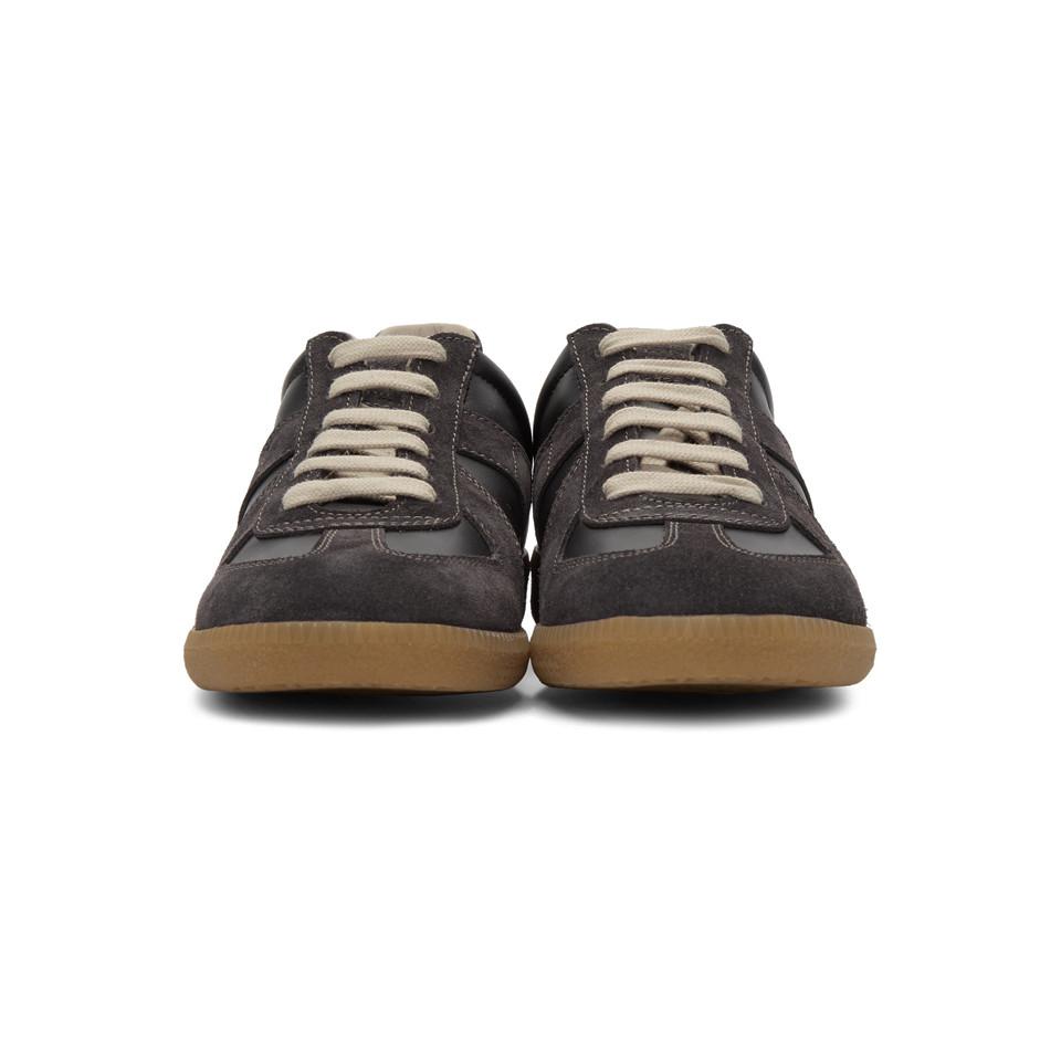 Maison Margiela Leather Black And Brown Replica Sneakers for Men - Lyst