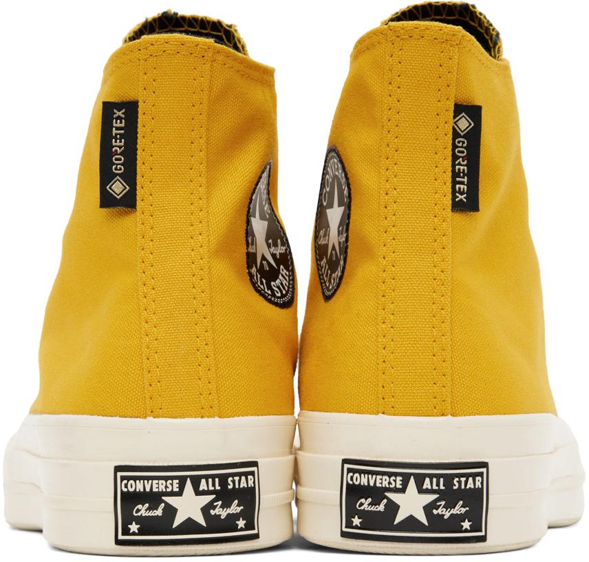 Converse Yellow Chuck 70 Gtx Hi Sneakers in Black for Men | Lyst