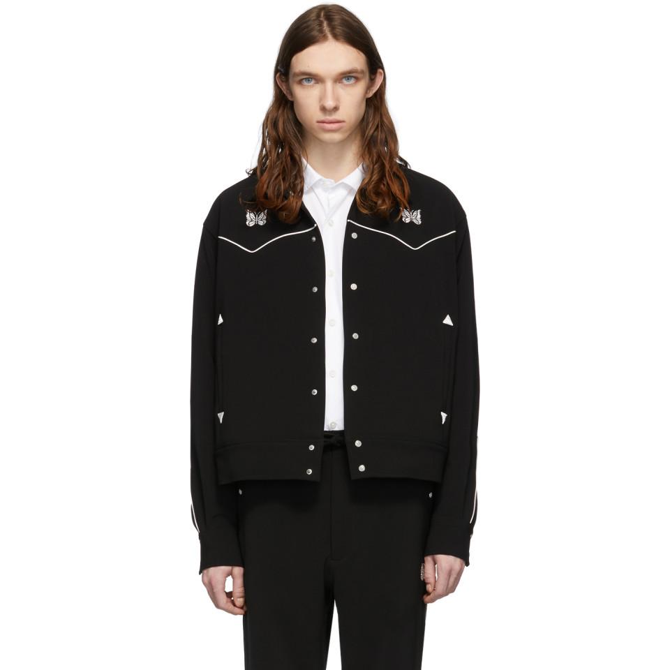 Needles Black Cowboy Piping Jacket for Men | Lyst