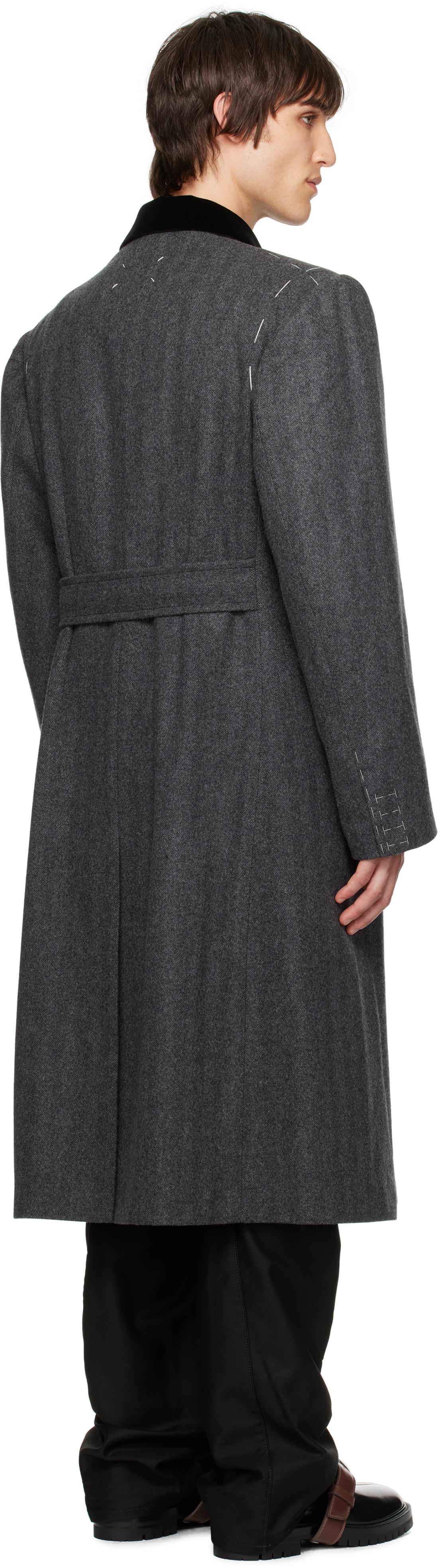 Maison Margiela ウールコート Work in progress Maison Margiela Work-In-Progress Wool Coat | Grey | FARFETCH