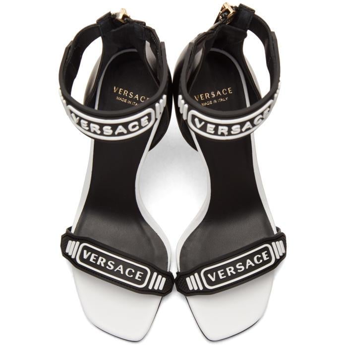 versace black and white heels off 54 