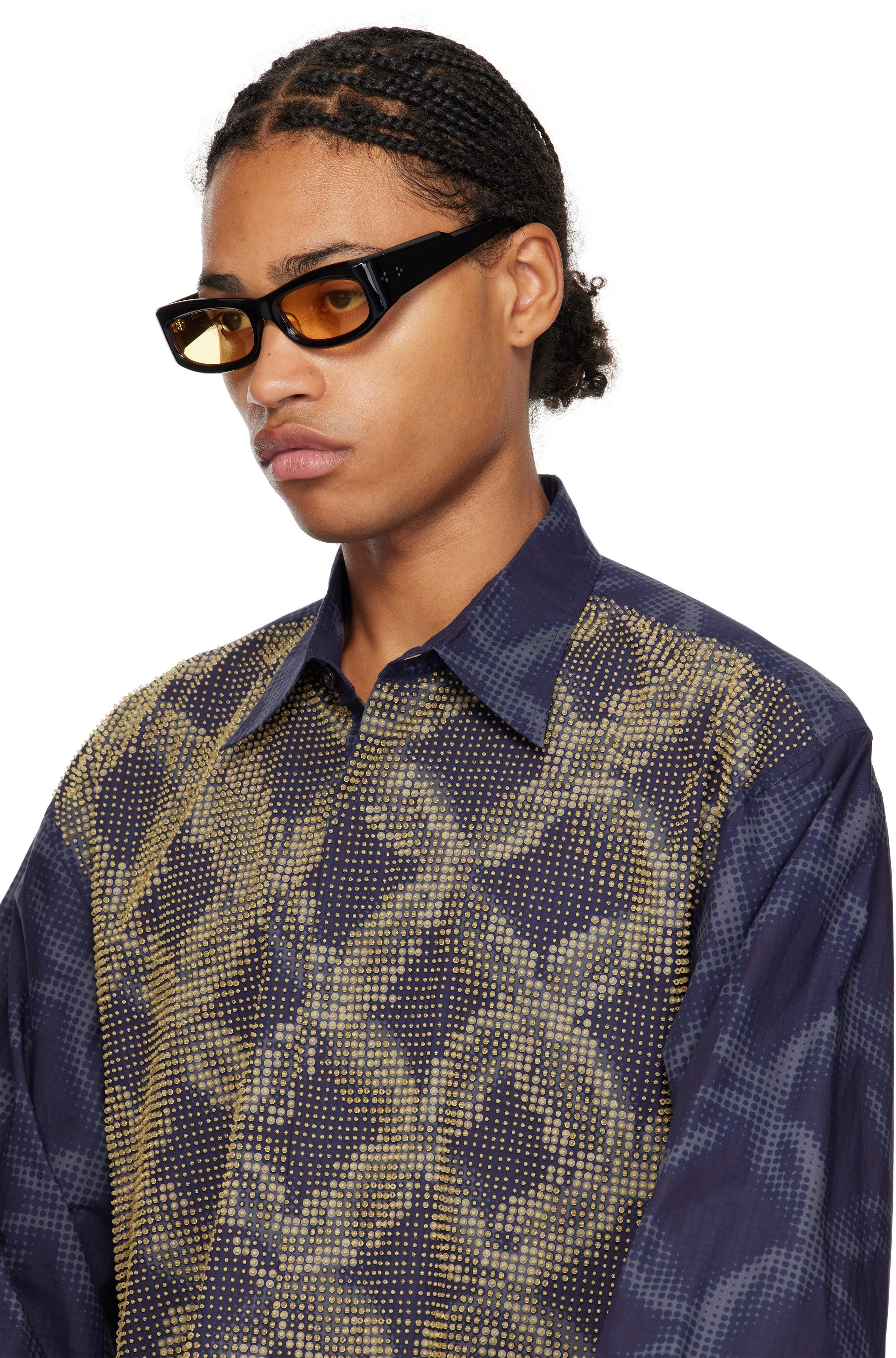 Port Tanger メンズ Ssense限定 ブラック Saudade Ii サングラス Port Tanger メンズ Ssense限定 ブラック Saudade Ii サングラス