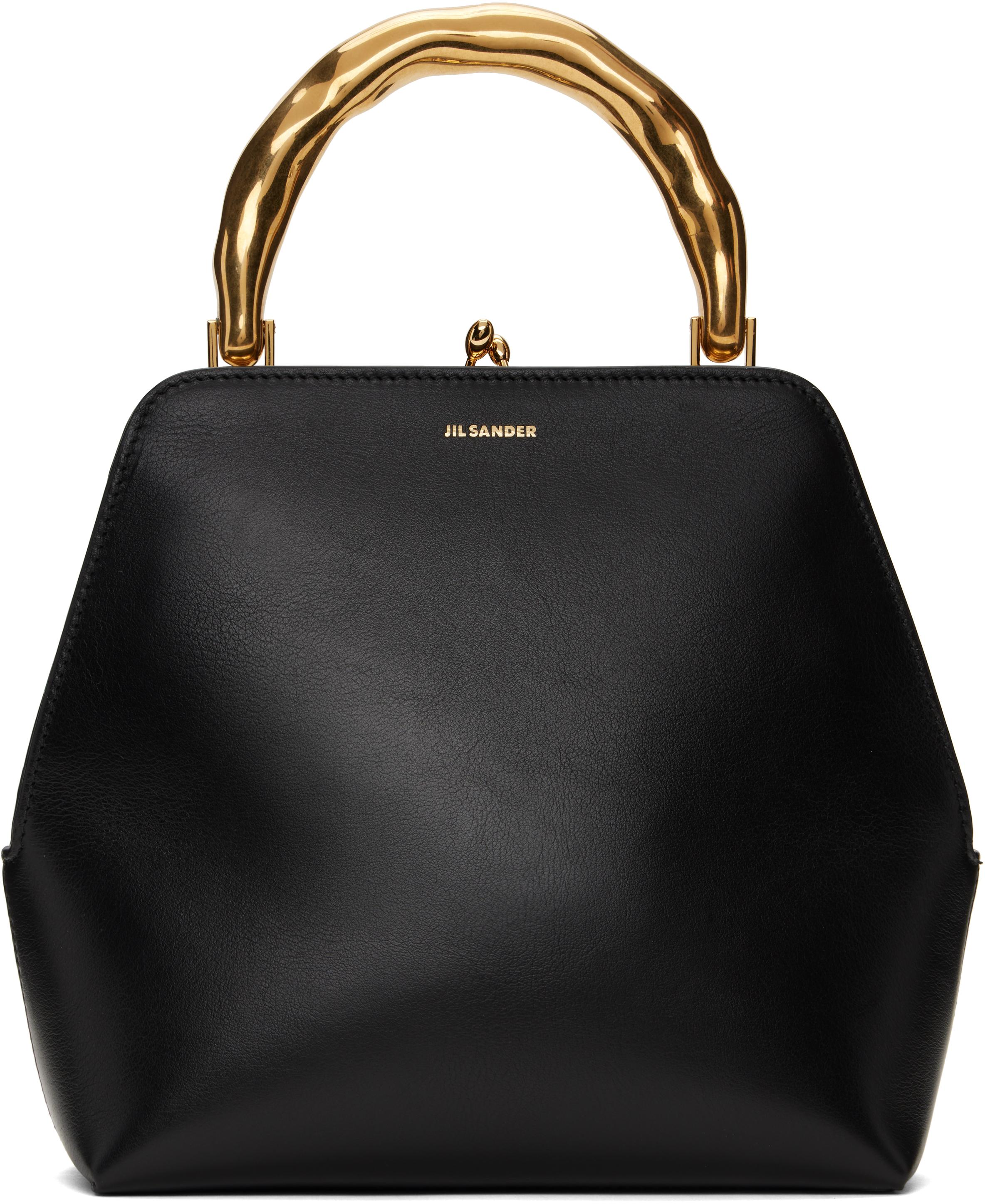 ジルサンダー Jil Sander Goji Square SM Bamboo Bag Jil Sander Goji Bamboo Square Bag in Black | Lyst UK