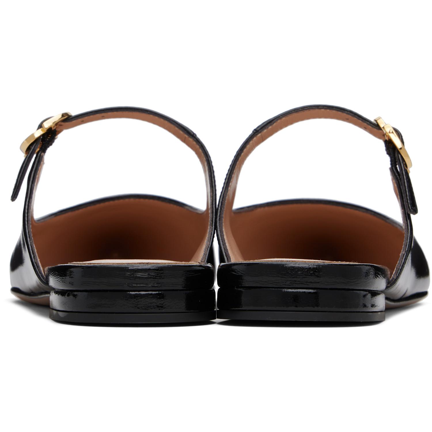 Gianvito Rossi Ribbon Jane Slide Loafers in Black | Lyst