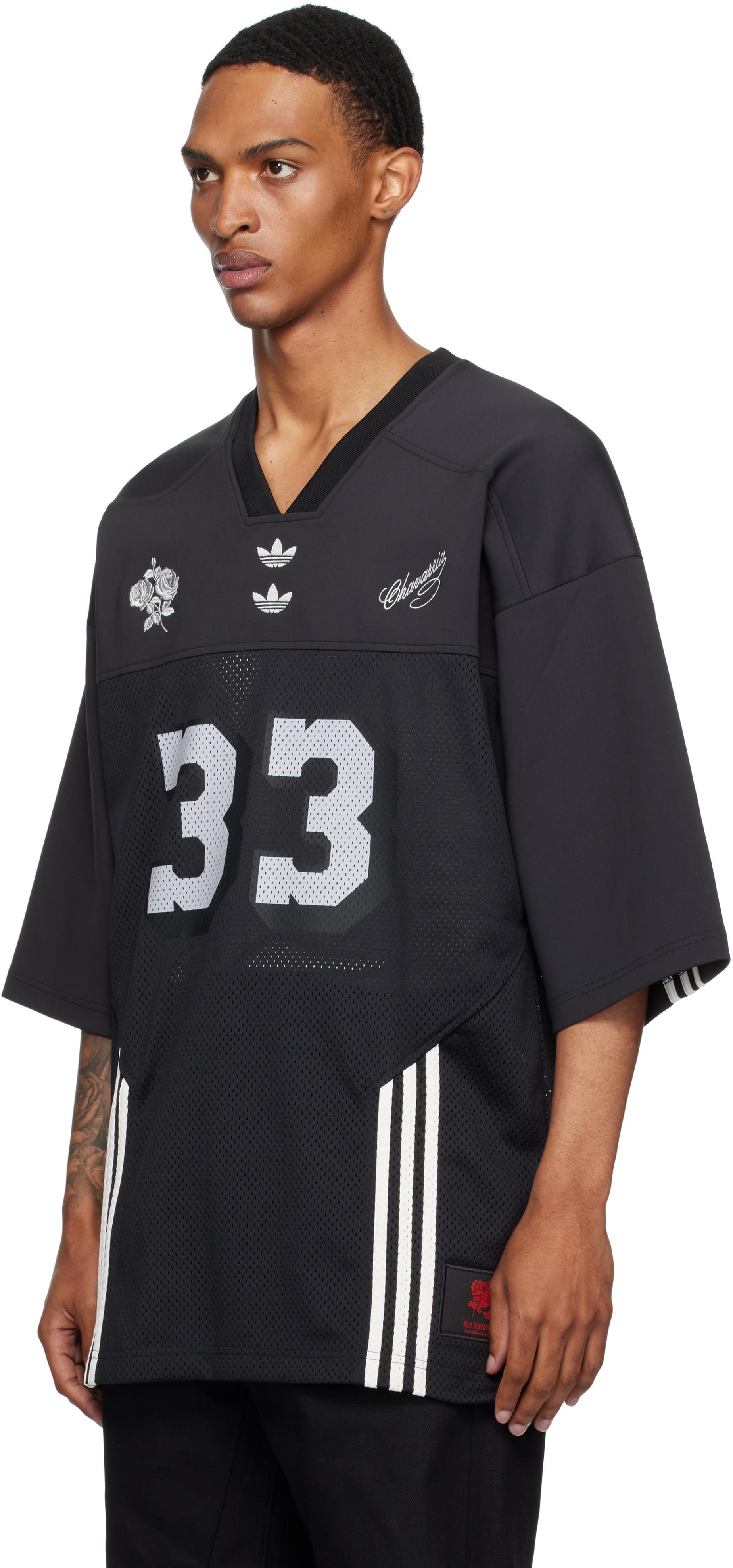 Willy Chavarria Adidas Originals Edition Football Jersey in Blue 