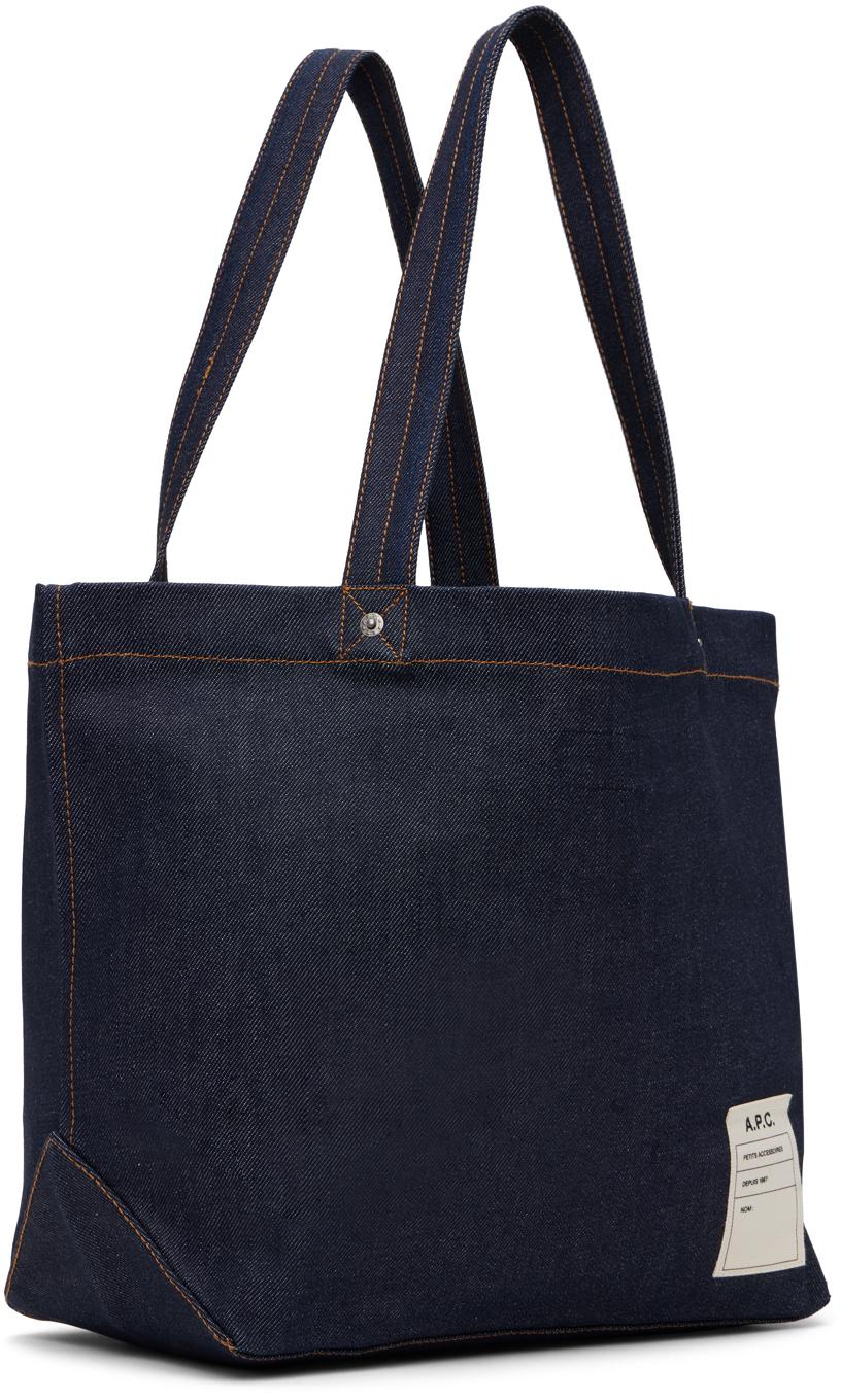 apc トートバッグ 紺色(A.P.C. ダークブルートートバッグ TU apc トートバッグ 紺色(A.P.C. ダークブルートートバッグ TU
